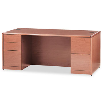 HON® 10700 Series Double Pedestal Desk With Full-height Pedestals, 72" X 36" X 29.5", Natural Maple freeshipping - TVN Wholesale